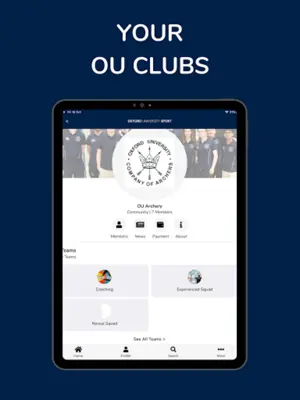 OxSport android App screenshot 1